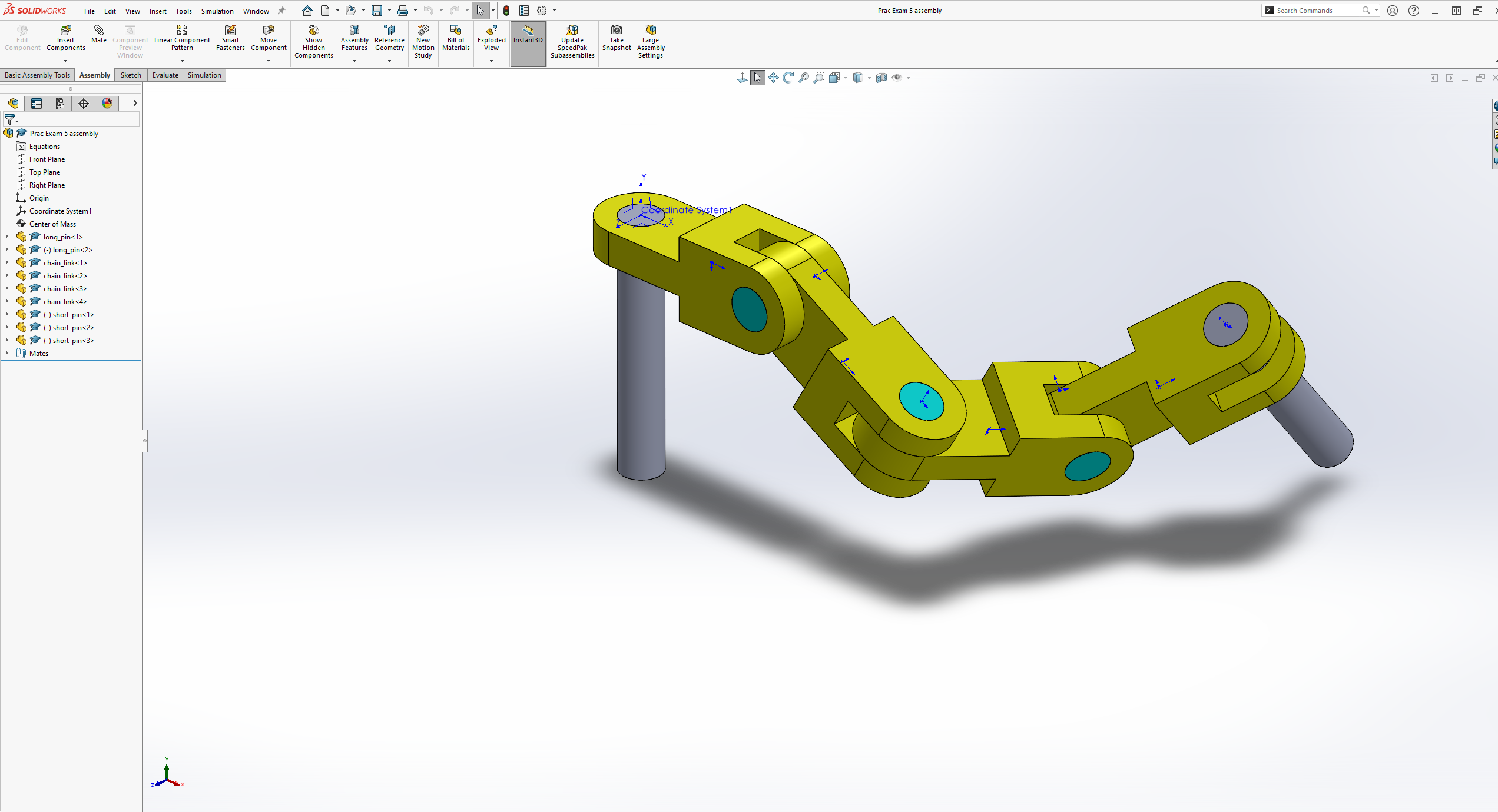 Engineering Graphics Exam 5 — Part 1